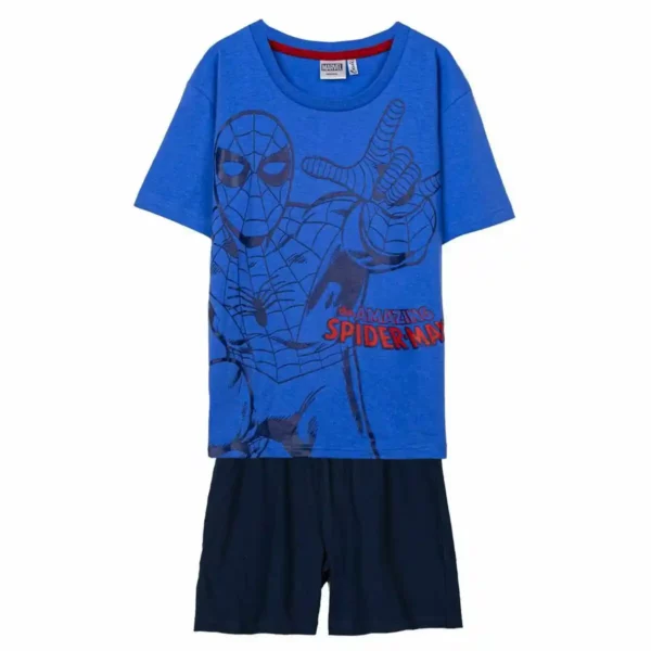 Pyjama Enfant Spiderman Bleu. SUPERDISCOUNT FRANCE