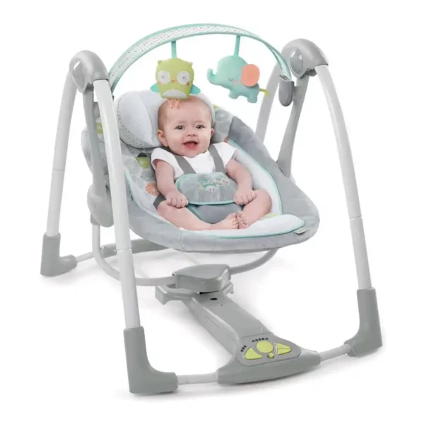 Rocking Chair Compact Swing - Hugs & Hoots Gris Blanc. SUPERDISCOUNT FRANCE