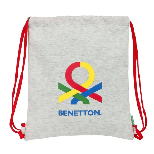 Sac à Dos à Cordes Benetton Pop Gris (35 x 40 x 1 cm). SUPERDISCOUNT FRANCE