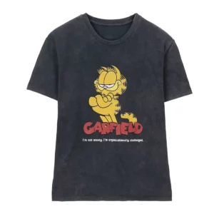 T-shirt à manches courtes pour femme Garfield Noir. SUPERDISCOUNT FRANCE
