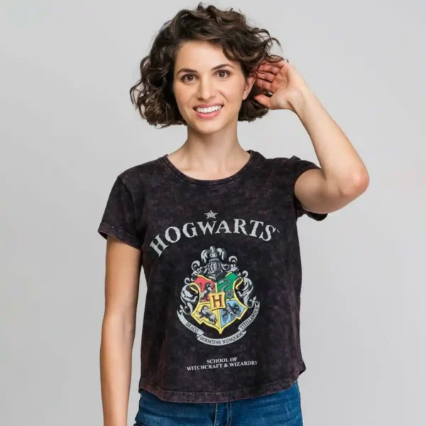 T-shirt manches courtes femme Harry Potter. SUPERDISCOUNT FRANCE