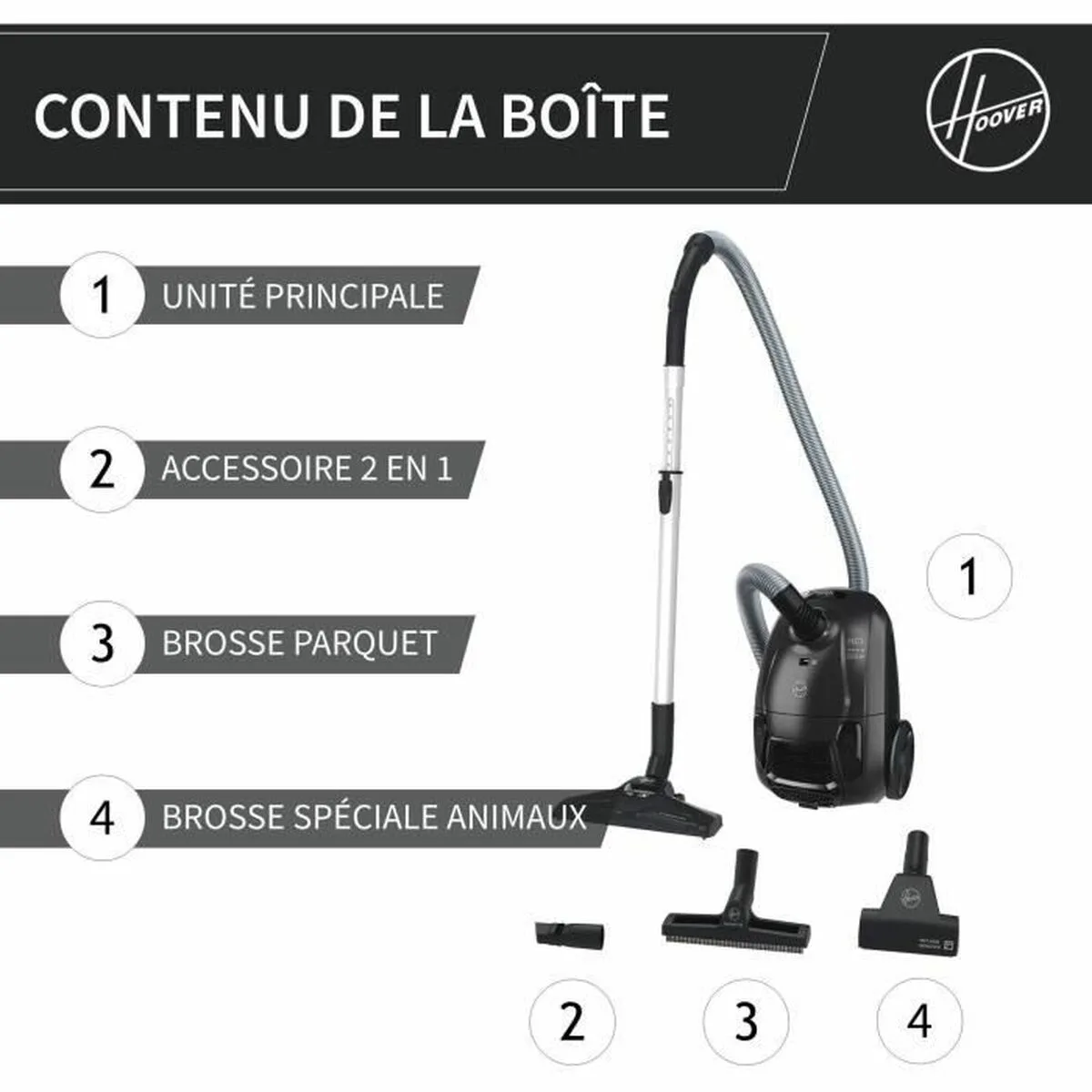 Aspirateur hoover he120pet 011 noir gris 700 w s7101233870. L'univers du discount accessible 24/7 sur Diaytar Sénégal