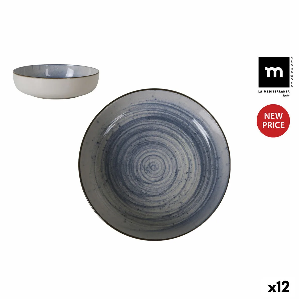 Assiette creuse la mediterranea swirl o 18 cm 12 unites s222704696. La marketplace qui fait du bien à votre budget : Diaytar