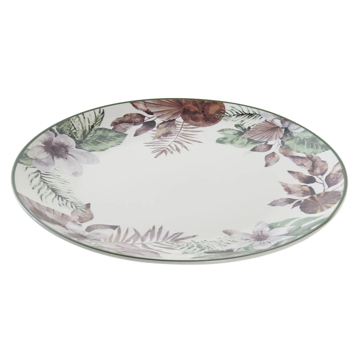 Assiette plate dkd home decor fleurs porcelaine 27 x 27 x 2 cm s303709214. Diaytar : Où vos envies rencontrent votre budget
