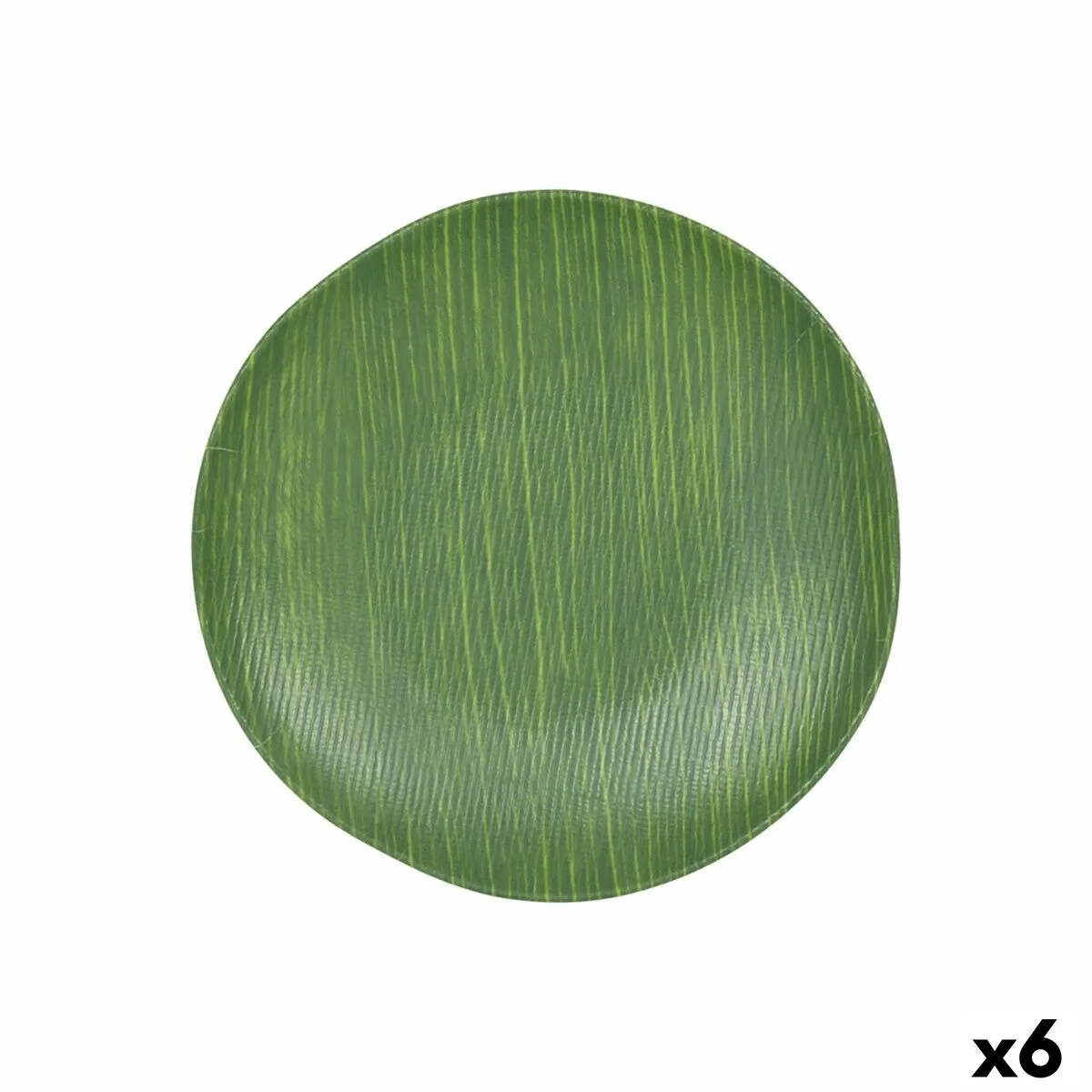 ASSIETTE PLATE VERT Ø 26 CM (6 UNITÉS)