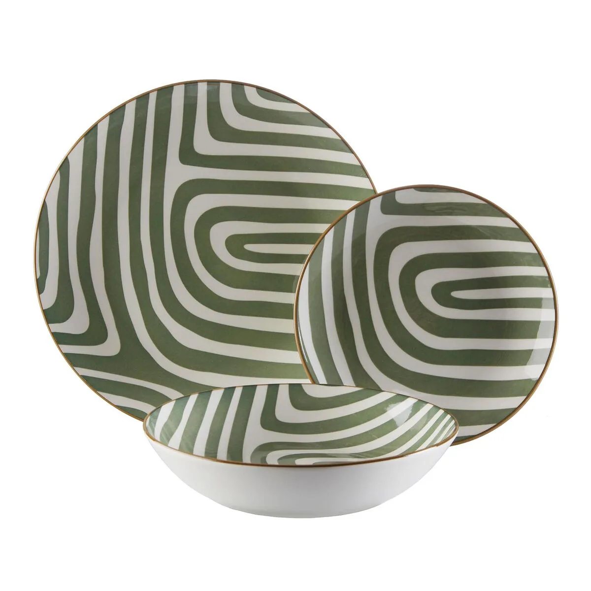 Assiettes versa vert porcelaine s341906565. Achetez en toute sérénité sur Diaytar