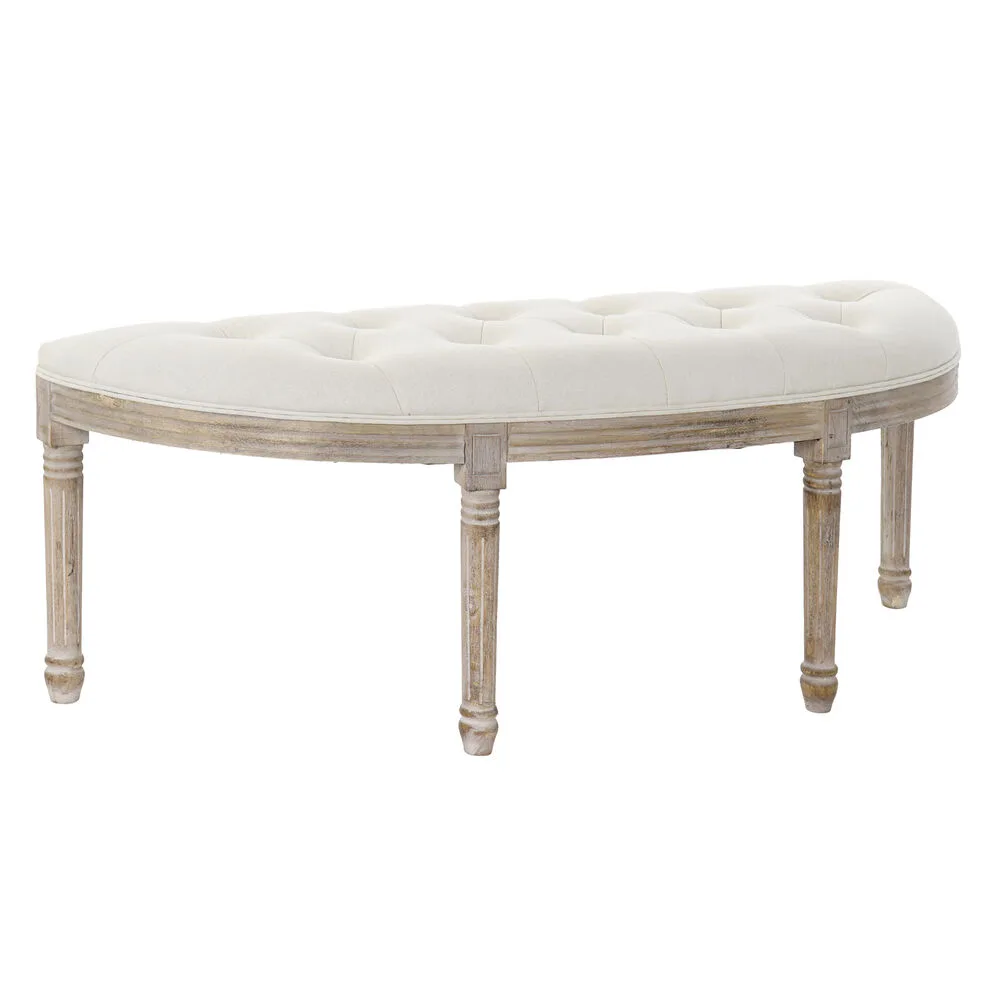 Banquette dkd home decor beige naturel bois d hevea plastique 125 x 43 x 48 cm s302205252. Diaytar Sénégal : L'e-commerce qui vous ressemble