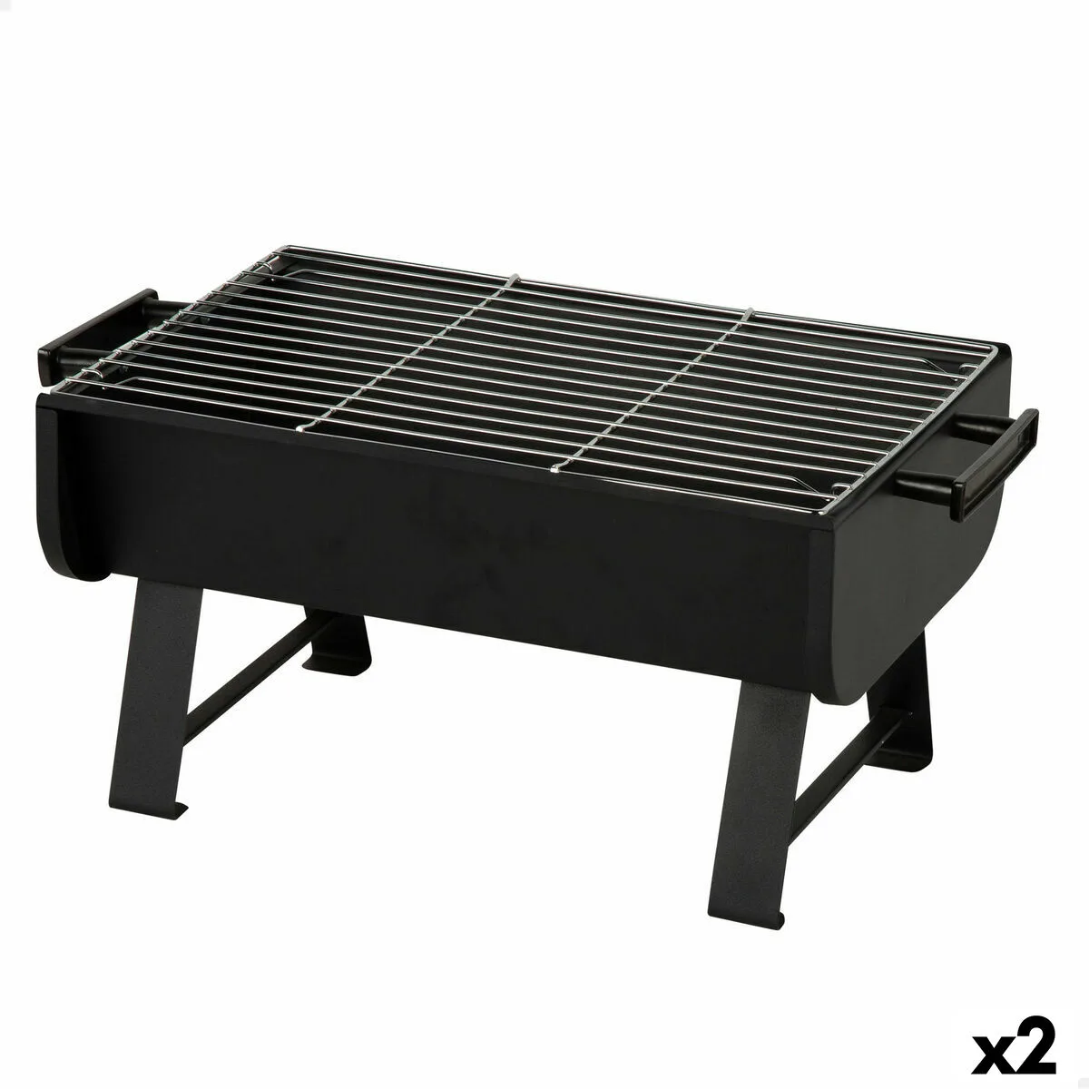 Barbecue portable aktive acier 45 x 25 x 30 cm noir 2 unites s890633220. Diaytar : L'e-commerce généraliste qui met le discount à l'honneur