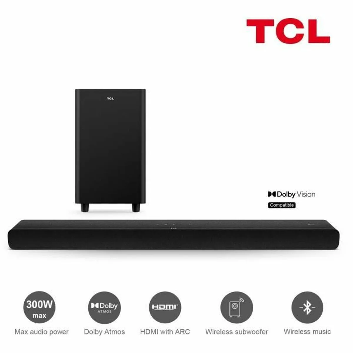 Barre audio tcl noir 300 w s7101800036. Diaytar : Des prix mini pour un service maxi