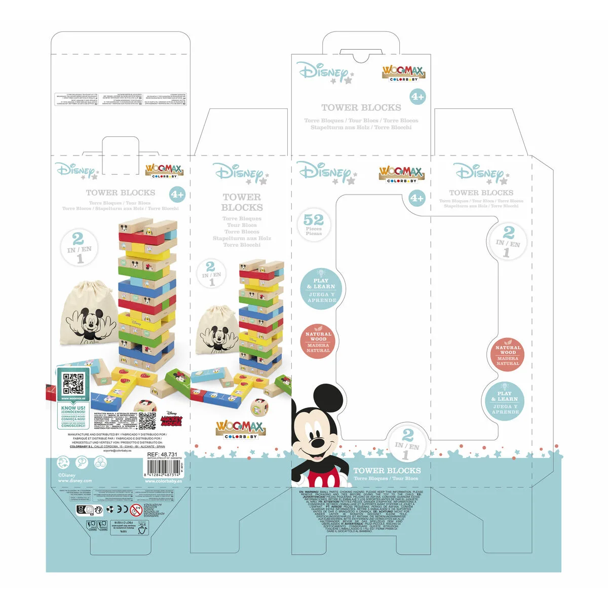 Blocs empilables disney 52 pieces s890353932. Le e-commerce qui respecte votre pouvoir d'achat : Diaytar