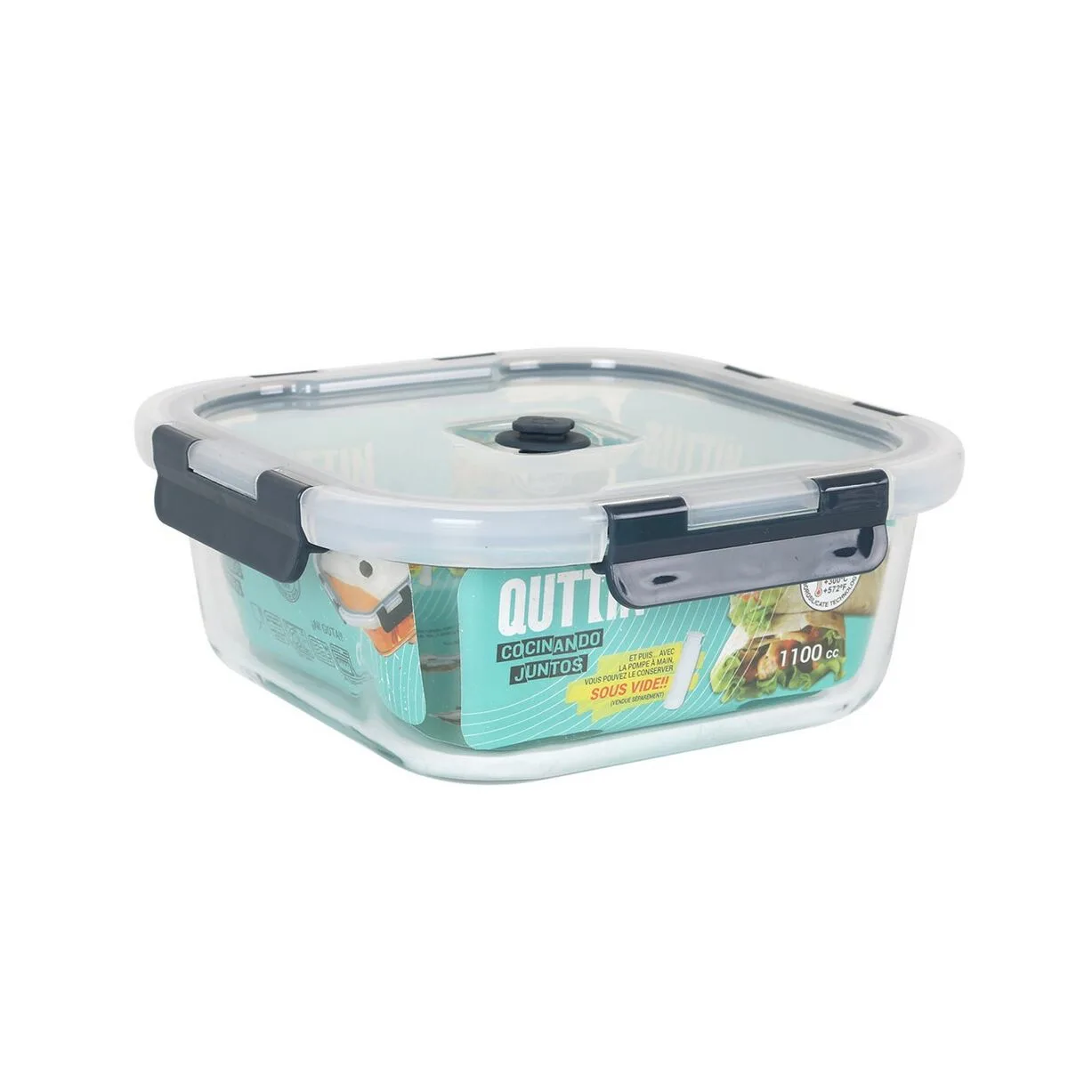 Boite a lunch hermetique quttin carre 1 1 l 18 8 x 18 8 x 7 5 cm 6 unites s223155993. Diaytar : Des prix mini pour un service maxi