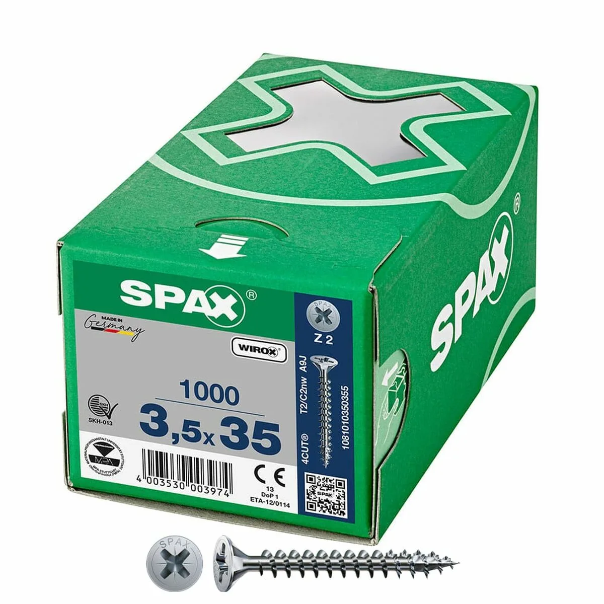 Boite a vis spax wirox z2 tete plate 3 5 x 35 mm 1000 unidades s792519962. Diaytar : Des offres irrésistibles chaque jour
