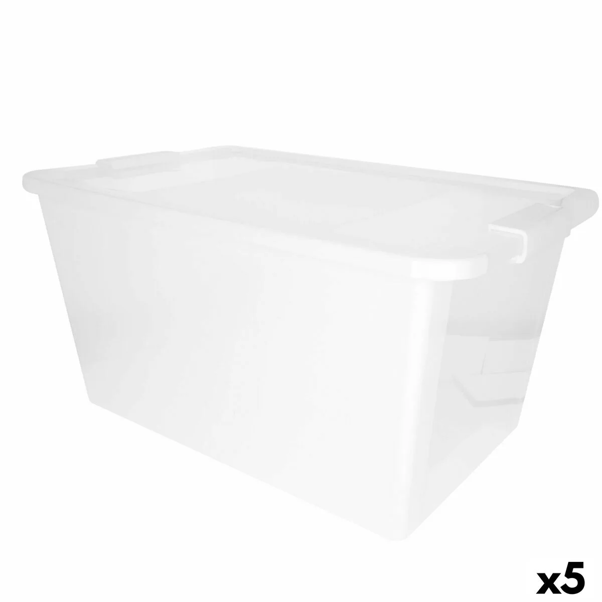 Boite de rangement avec couvercle curver blanc plastique 40 l 55 x 28 x 35 cm 5 unites s890644855. Diaytar Sénégal : Le choix, la qualité, l'économie réunis