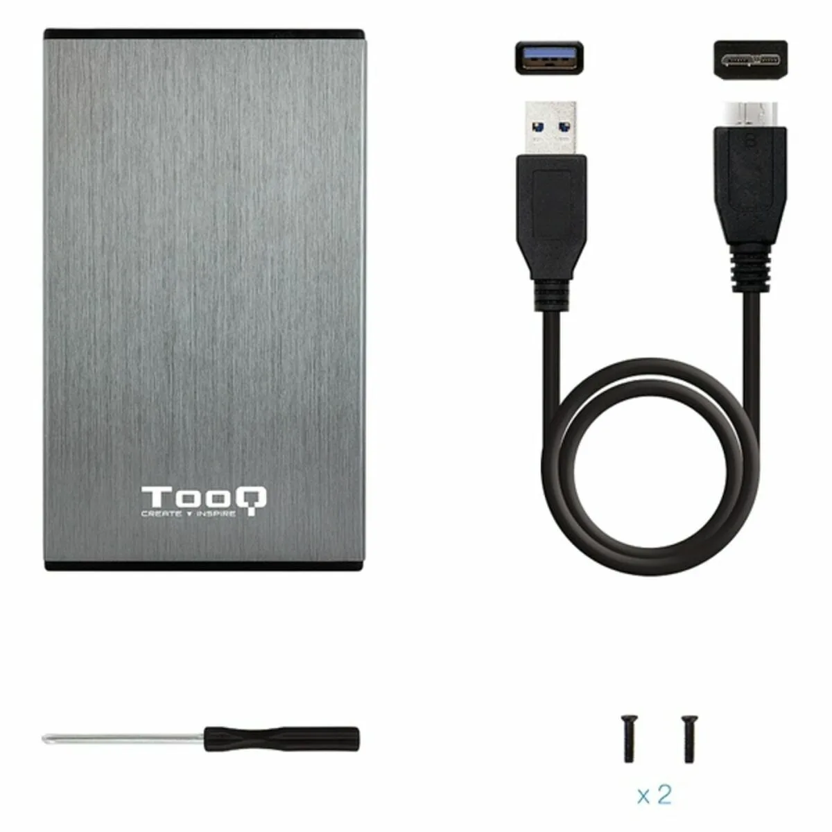 Boitier externe tooq tqe 2527g 2 5 sata usb 3 0 gris noir gris 2 5 s990739598. Diaytar : Qualité professionnelle, prix grand public
