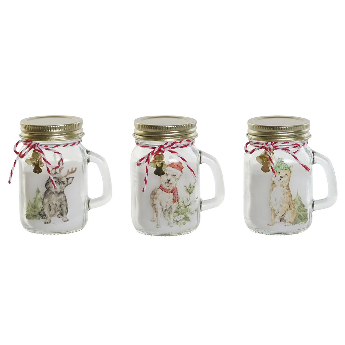 Bougie dkd home decor blanc dore noel 8 x 5 x 9 cm 3 unites s305249318. Diaytar : Votre partenaire e-commerce au quotidien