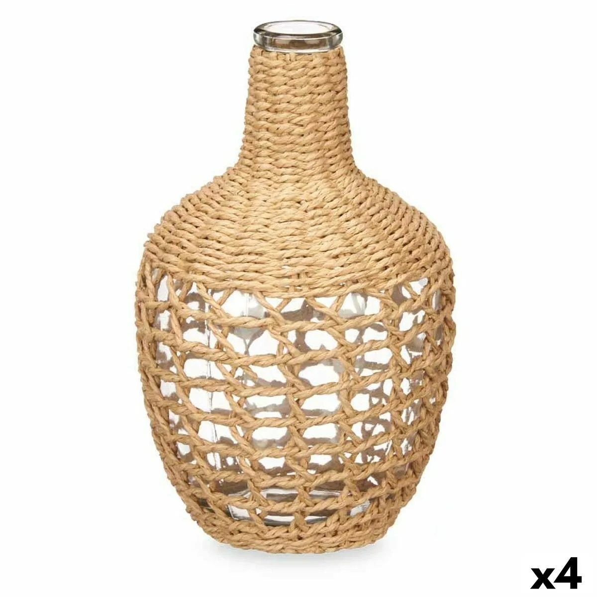 Bouteille decorative marron verre 17 x 31 x 17 cm 4 unites s363097061. Votre marketplace de proximité digitale : Diaytar