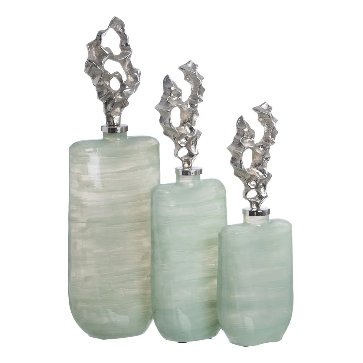 Bouteille decorative vert argente 19 x 13 x 62 cm decorative s880727483. Commandez malin, vivez mieux avec Diaytar