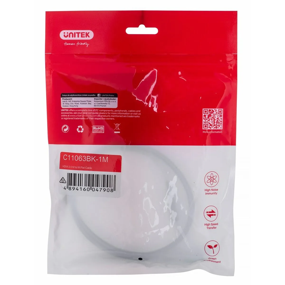 Cable hdmi unitek c11063bk 1m noir 1 m s9110334599. Des économies substantielles vous attendent sur Diaytar