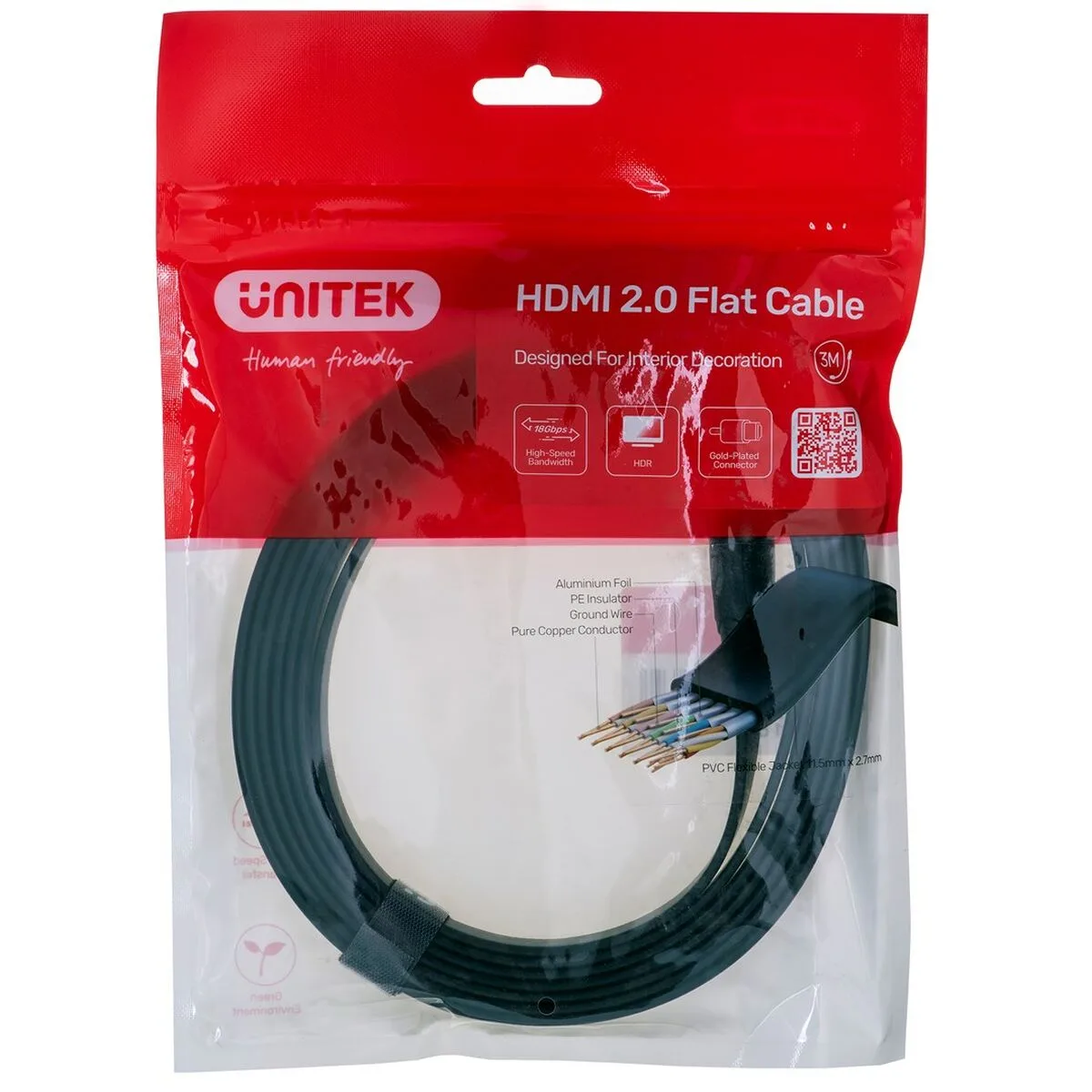 Cable hdmi unitek c11063bk 3m noir 3 m s9110334726. L'univers du discount accessible 24/7 sur Diaytar Sénégal
