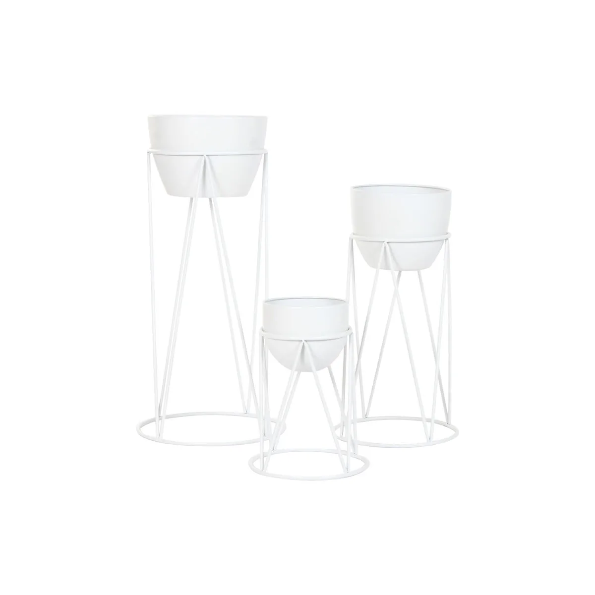 Cache pot home esprit blanc metal urbaine 38 x 38 x 80 cm 3 pieces s306136855. Des économies garanties sur chaque commande avec Diaytar