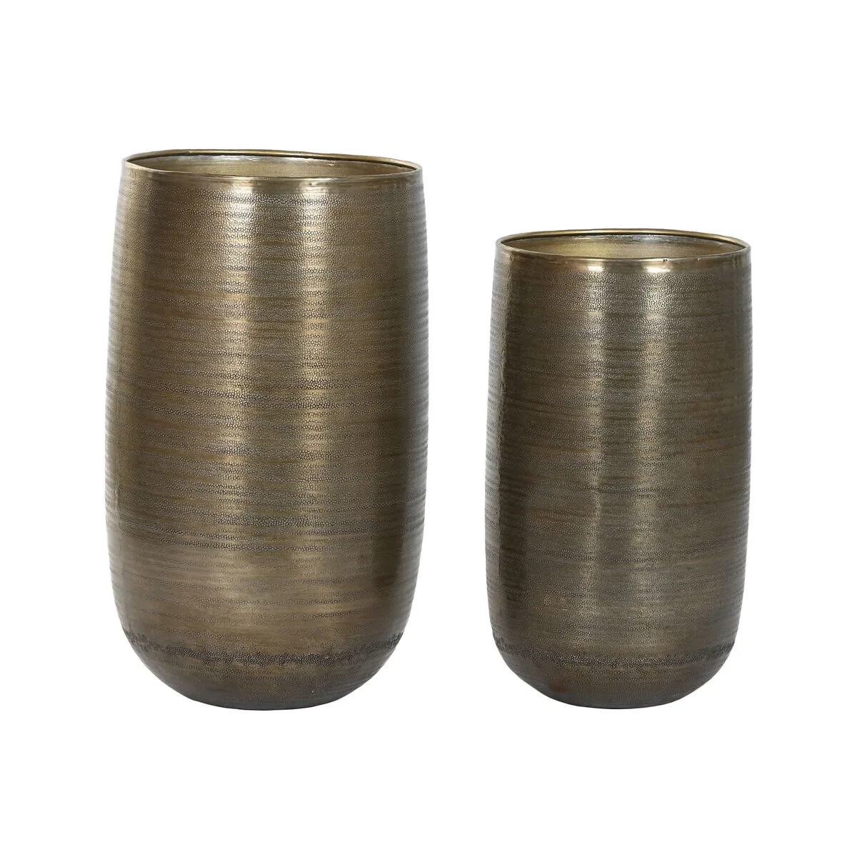 Cache pot home esprit dore argente aluminium moderne 35 x 35 x 63 cm 2 pieces s306044657. La plateforme e-commerce qui démocratise la consommation : Diaytar