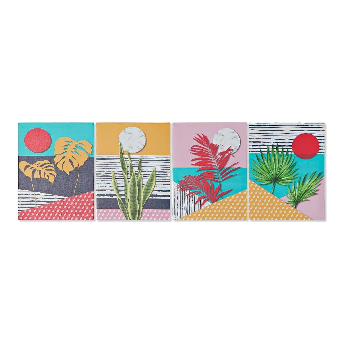 Cadre dkd home decor tropical toile tropical 30 x 1 8 x 40 cm 4 unites s301362833. Explorez un monde de bonnes affaires sur Diaytar Sénégal