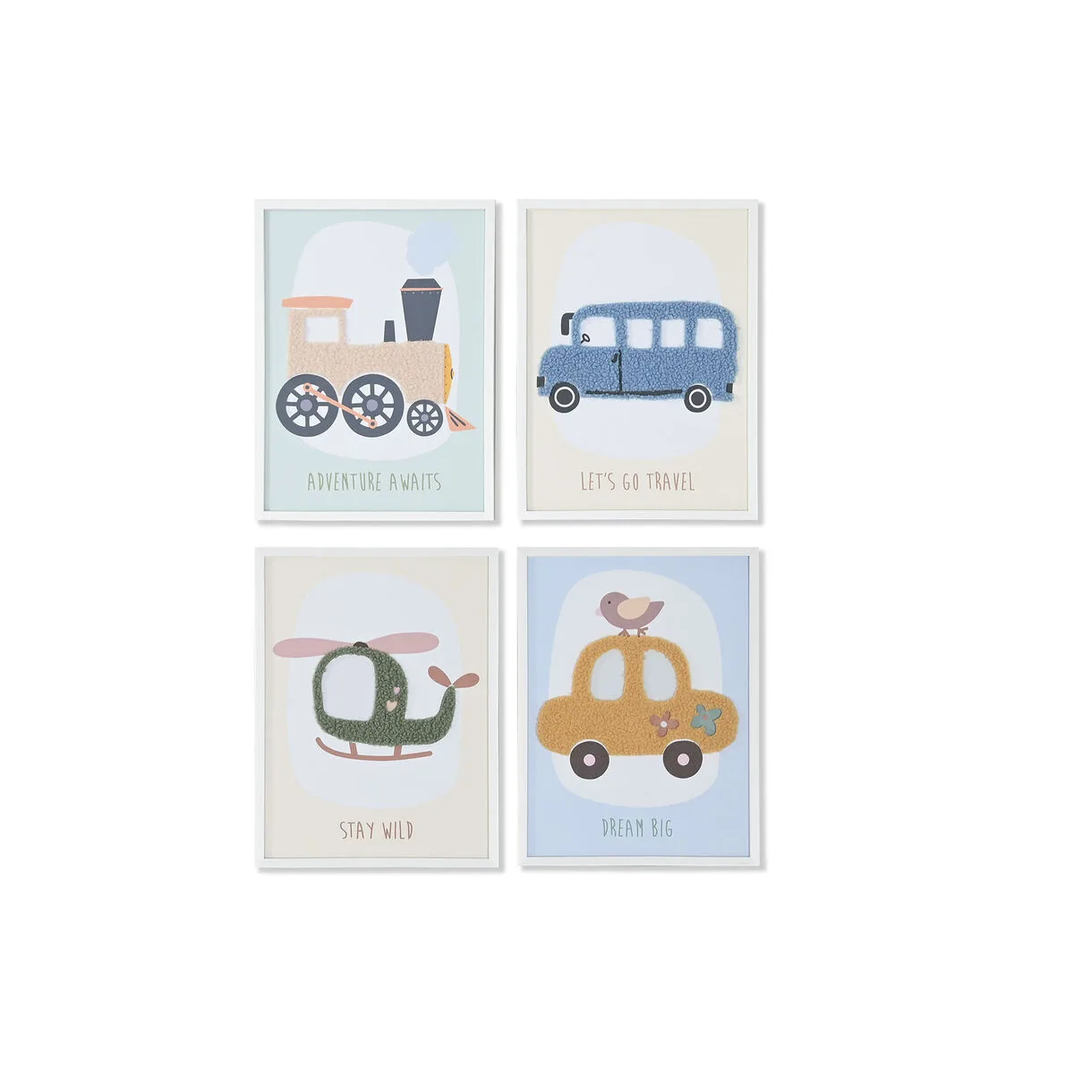 Cadre home esprit jaune bleu toile 30 x 1 8 x 40 cm 4 unites s305856941. Le discount haut de gamme, c'est possible avec Diaytar