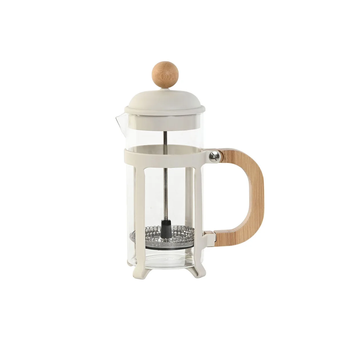 Cafetiere a piston home esprit blanc naturel acier inoxydable polypropylene 350 ml 13 x 8 x 19 cm s305971549. Diaytar Sénégal : Le choix, la qualité, l'économie réunis