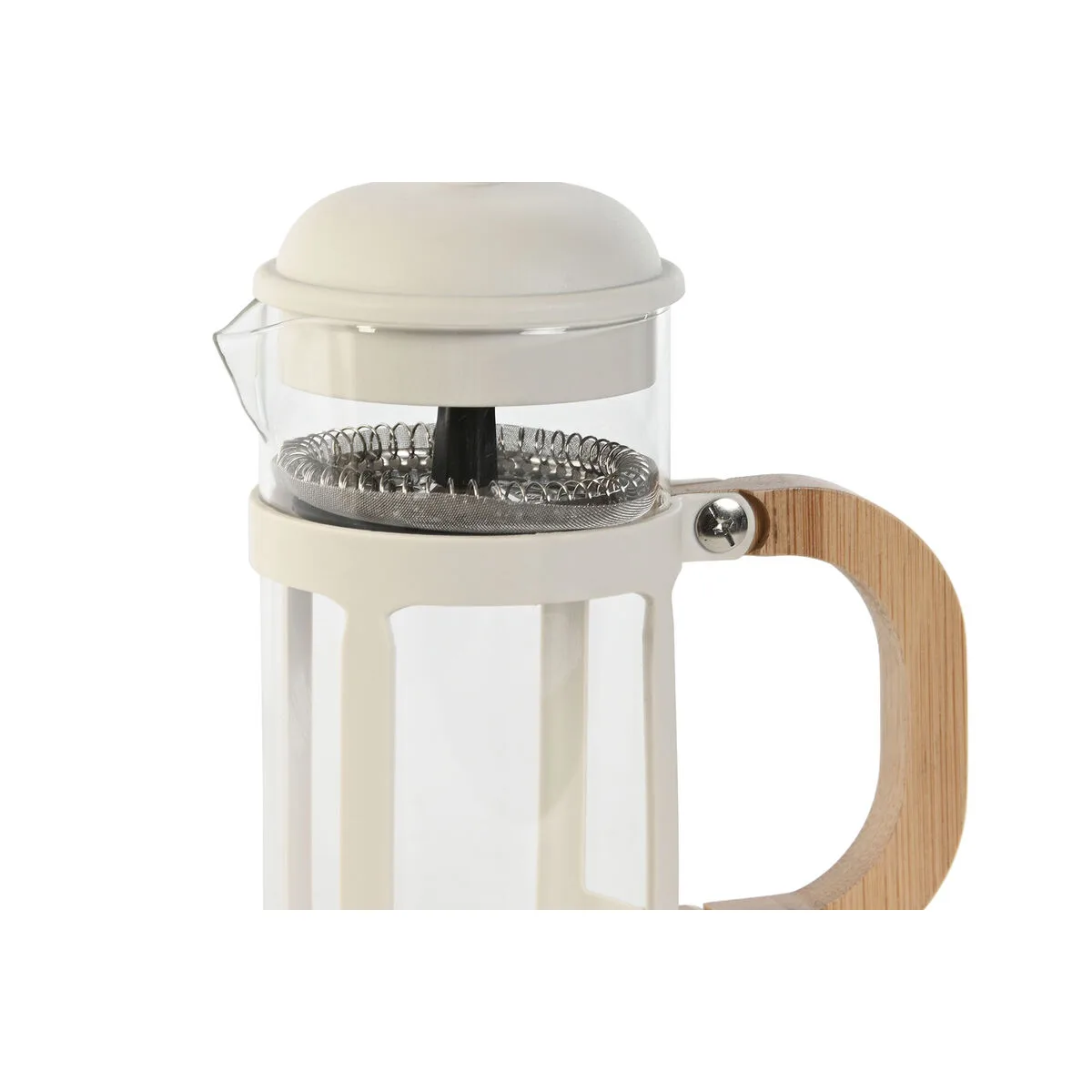 Cafetiere a piston home esprit blanc naturel acier inoxydable polypropylene 350 ml 13 x 8 x 19 cm s305971595. Diaytar Sénégal : Achetez plus, dépensez moins