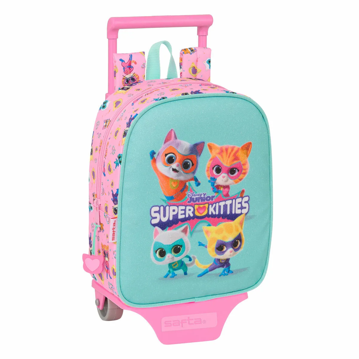 Cartable a roulettes superkitties rose turquoise 22 x 27 x 10 cm s431144857. Votre supermarché en ligne au Sénégal, c'est Diaytar