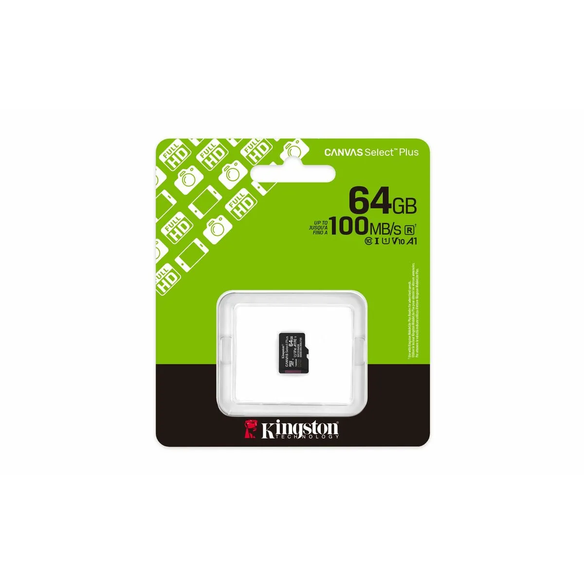 Carte memoire micro sd avec adaptateur kingston sdcs3 64gbsp 64 gb s9112362061. Diaytar Sénégal : Votre guichet unique pour tous vos achats