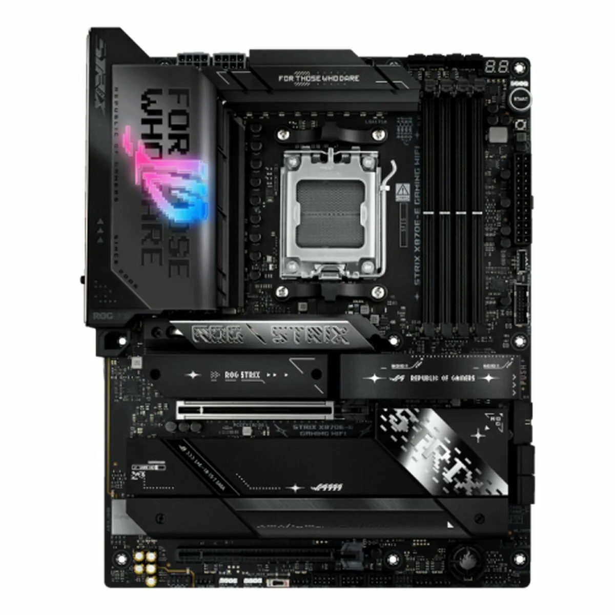 Carte mere asus rog strix x870e e amd am5 amd x870e s7101336064. Catalogue géant, prix mini chez Diaytar Sénégal