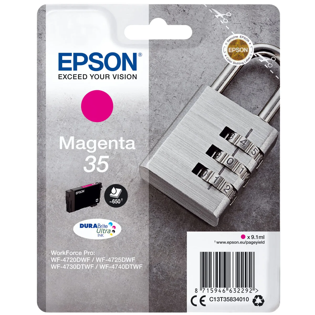 Cartouche d encre originale epson c13t35834010 16 1 ml magenta m050617878. Des produits variés pour tous les besoins sur Diaytar Sénégal