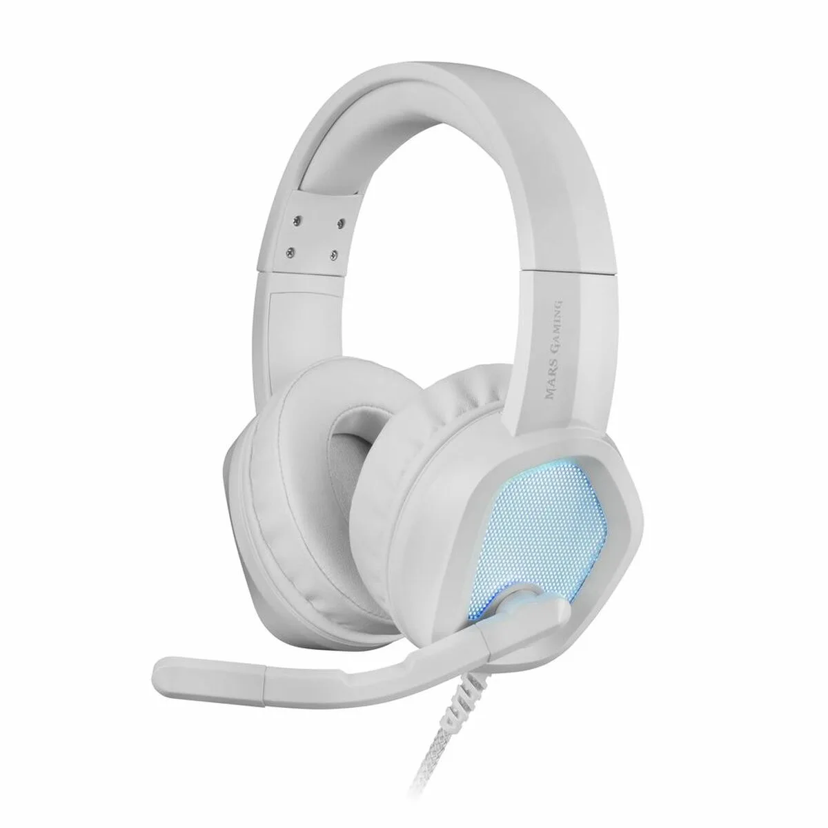 Casque avec microphone gaming mars gaming mh320w led rgb stereo gris s990709044. Diaytar : L'e-commerce accessible à tous les Sénégalais