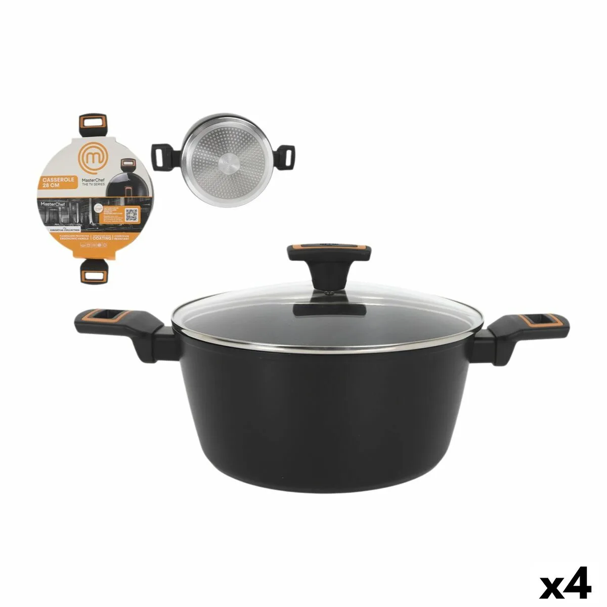 Casserole avec couvercle masterchef 28 cm 2 5 mm 4 unites s223714395. Diaytar : L'intelligence commerciale au service du client