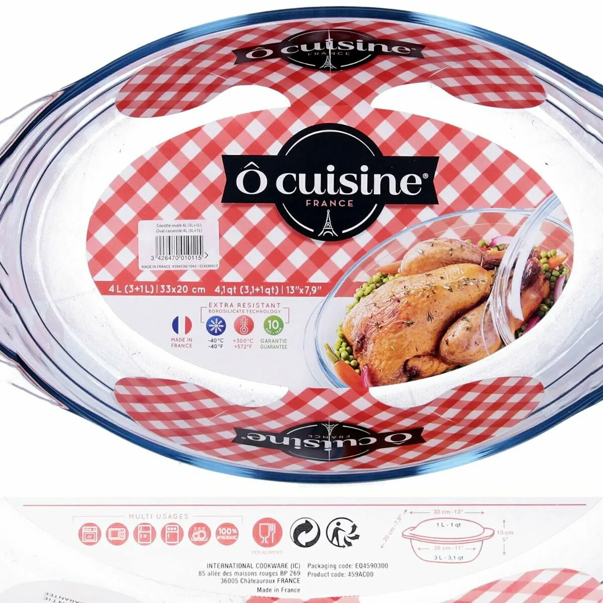 Casserole avec couvercle pyrex essentials transparent 32 l s7102123480. Diaytar : Où vos envies rencontrent votre budget
