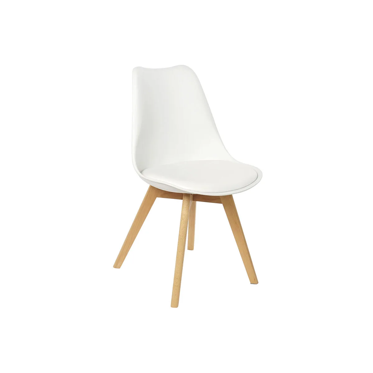 Chaise dkd home decor blanc naturel polypropylene bois de hetre 48 x 55 x 83 cm s304397832. Votre supermarché en ligne au Sénégal, c'est Diaytar