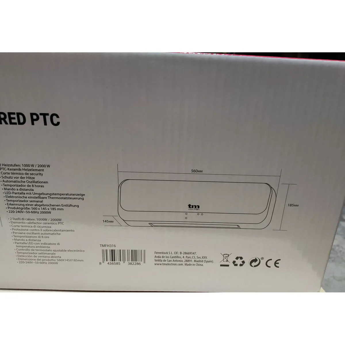 Chauffage tm electron 2000 w noir blanc electrique mural s650439816. Diaytar : Vivez l'expérience du shopping malin