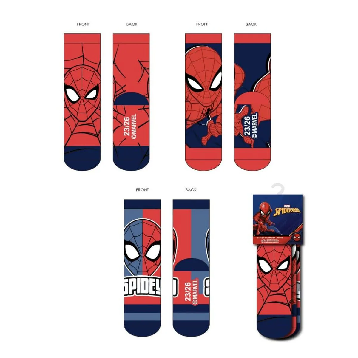 Chaussettes spider man 3 paires s074135359. Votre shopping simplifié de A à Z avec Diaytar