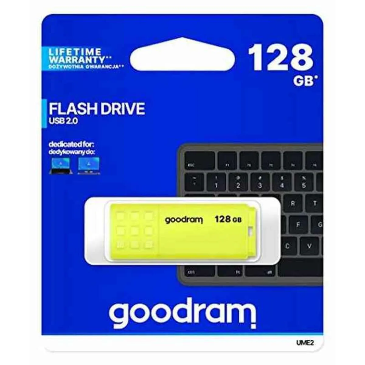 Cle usb goodram ume2 1280y0r11 jaune 128 gb 1 unite s914751241. Des économies garanties sur chaque commande avec Diaytar