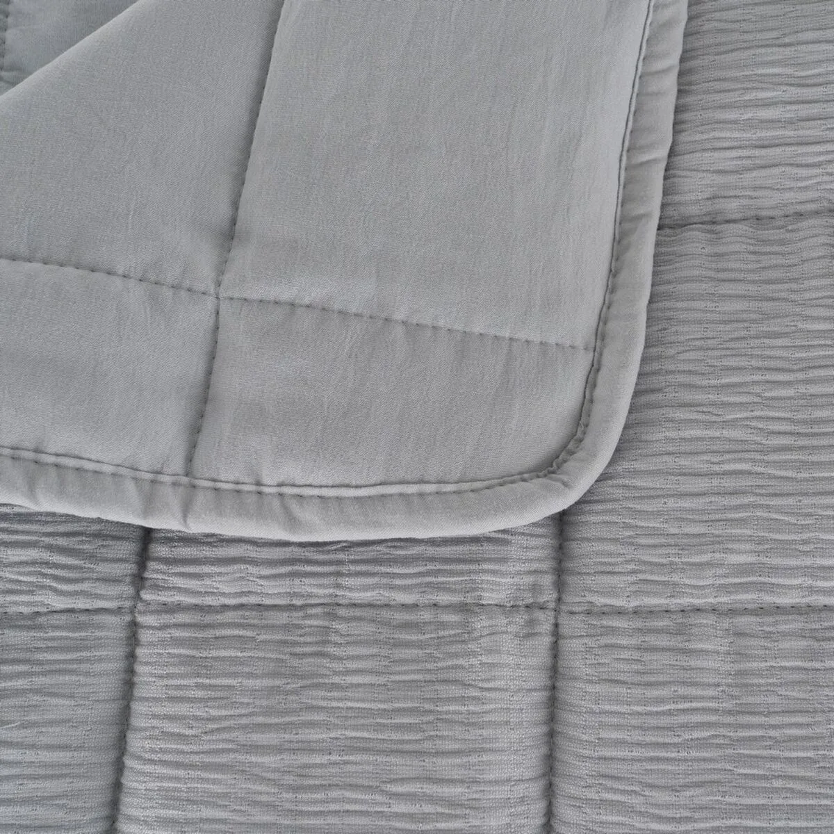 COUVRE-LIT GRIS 180 X 260 X 1 CM – Image 2