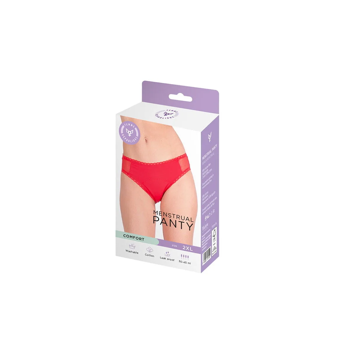 Culotte menstruelle femme republique rouge s400596449. Commandez malin, vivez mieux avec Diaytar