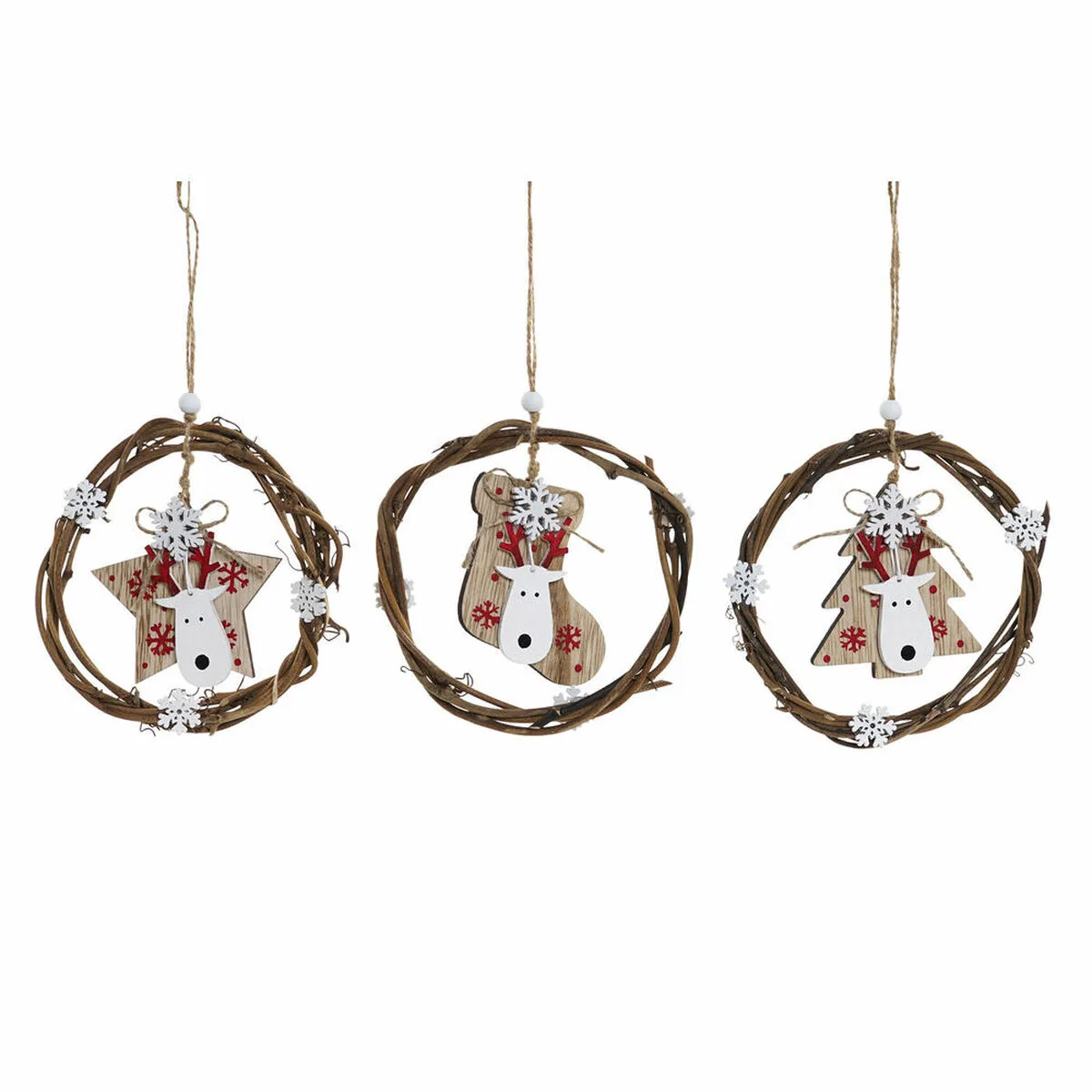 Decorations de noel dkd home decor bois 3 pcs 14 x 1 x 18 cm s302515572. L'univers du discount accessible 24/7 sur Diaytar Sénégal