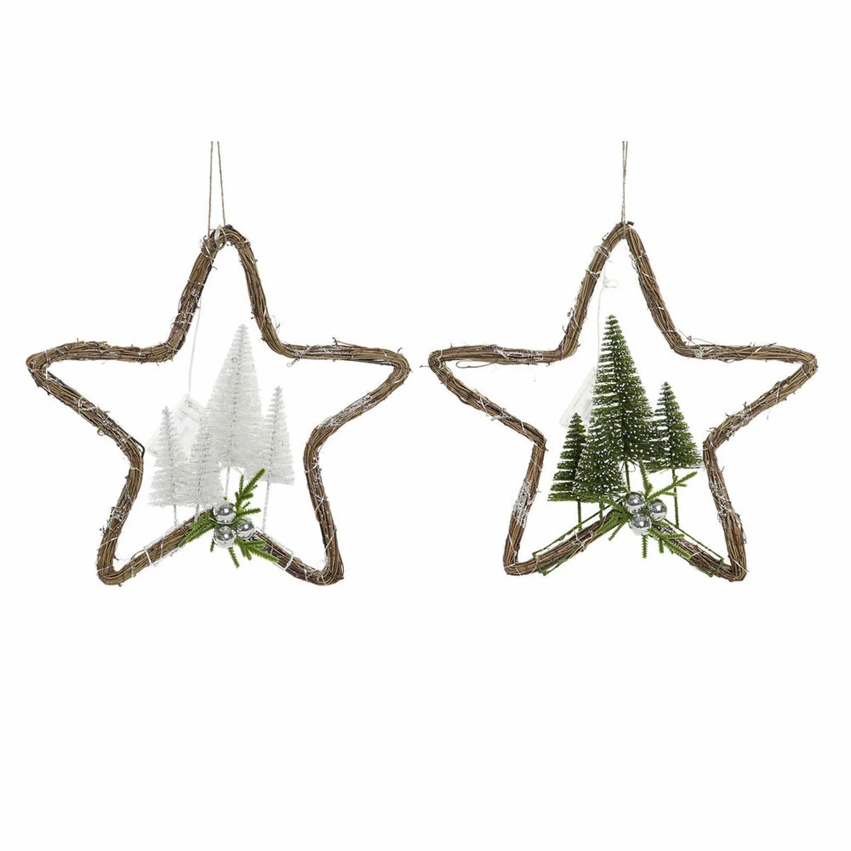 Decorations de noel dkd home decor rotin 2 pcs 43 x 10 x 43 cm s302538447. Diaytar : Des prix qui défient toute concurrence