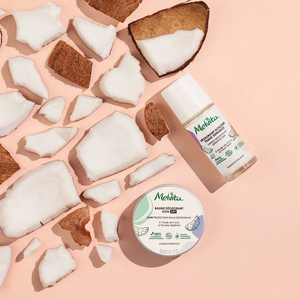 Deodorant roll on melvita los esenciales de higiene 50 ml peau sensible s0511793876. Des produits authentiques à prix réduits sur Diaytar Sénégal