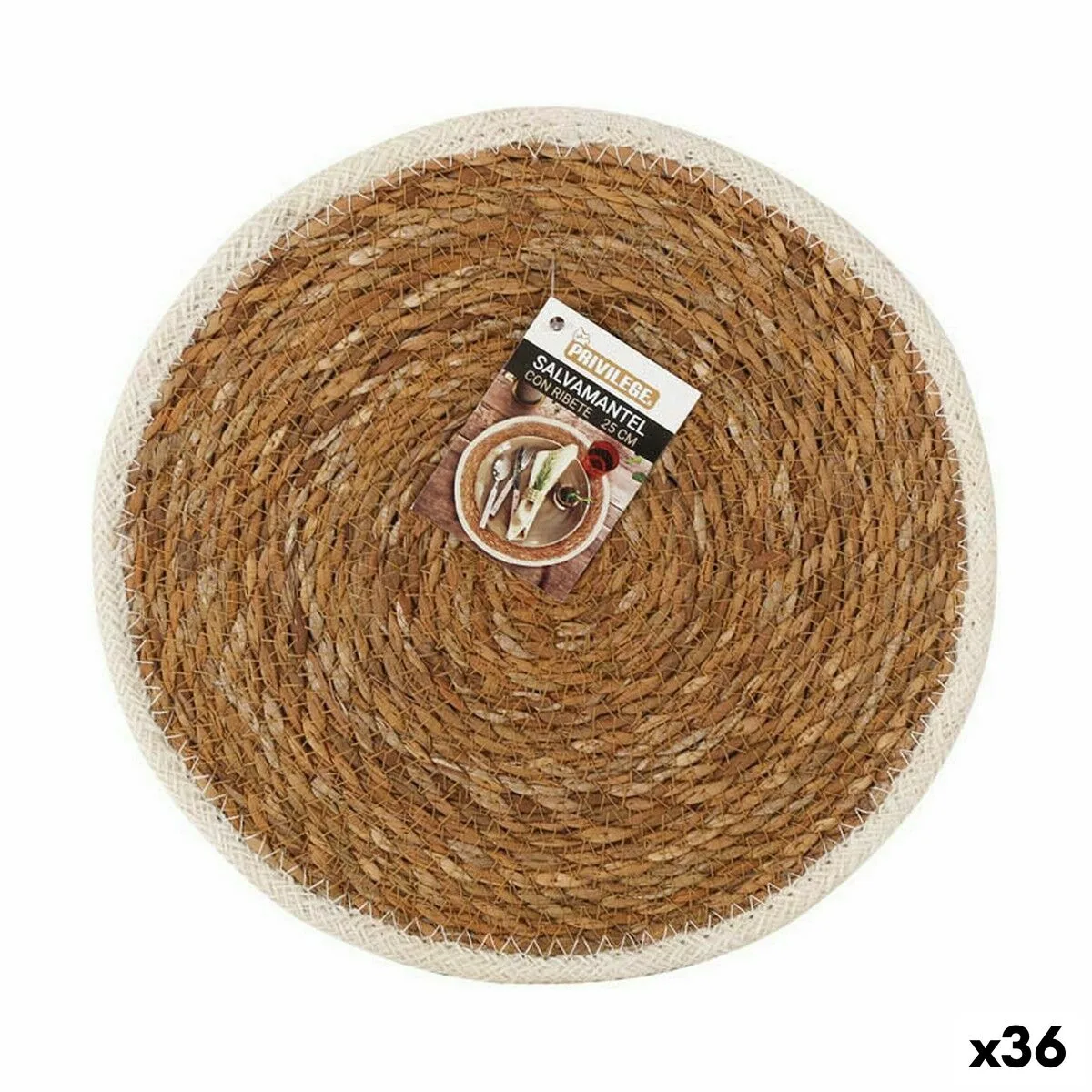 Dessous de plat privilege algues marines marron avec bordure o 25 cm 36 unites s223169062. Diaytar : Le e-commerce qui respecte votre budget