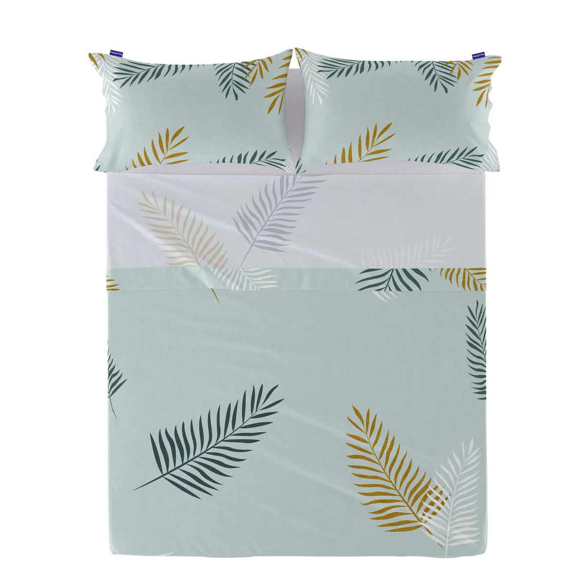 Drap happyfriday blanc foliage mint multicouleur 160 x 270 cm d161102680. La plateforme e-commerce qui démocratise la consommation : Diaytar