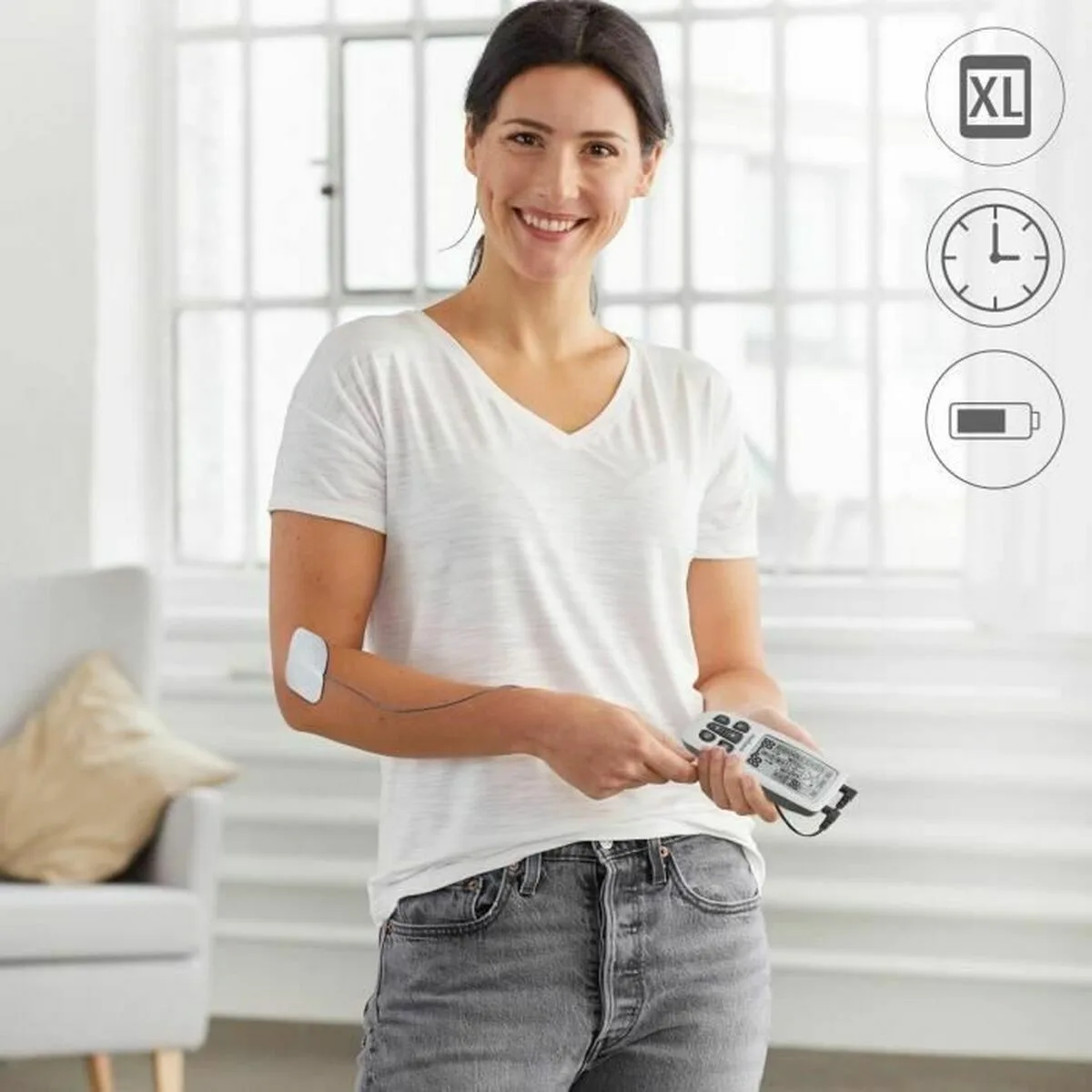 Electrostimulateur musculaire medisana noir blanc s7100019491. Le meilleur rapport qualité-prix du web sénégalais sur Diaytar