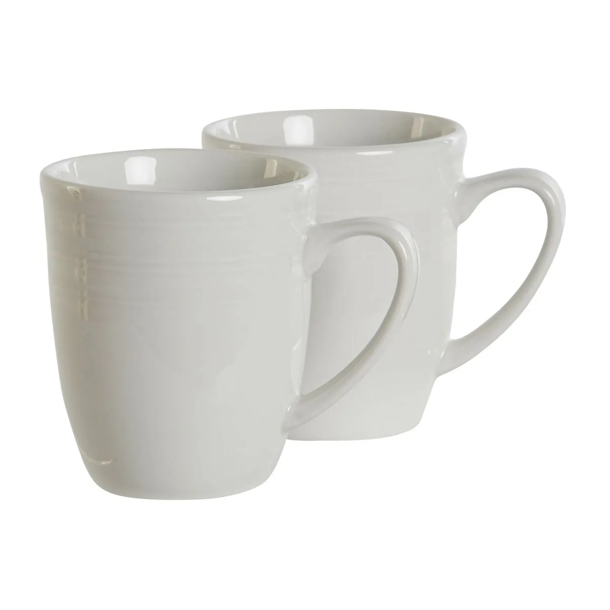 Ensemble de 4 mugs dkd home decor blanc porcelaine 330 ml 12 x 10 x 9 cm s305327980. Des économies garanties sur chaque commande avec Diaytar