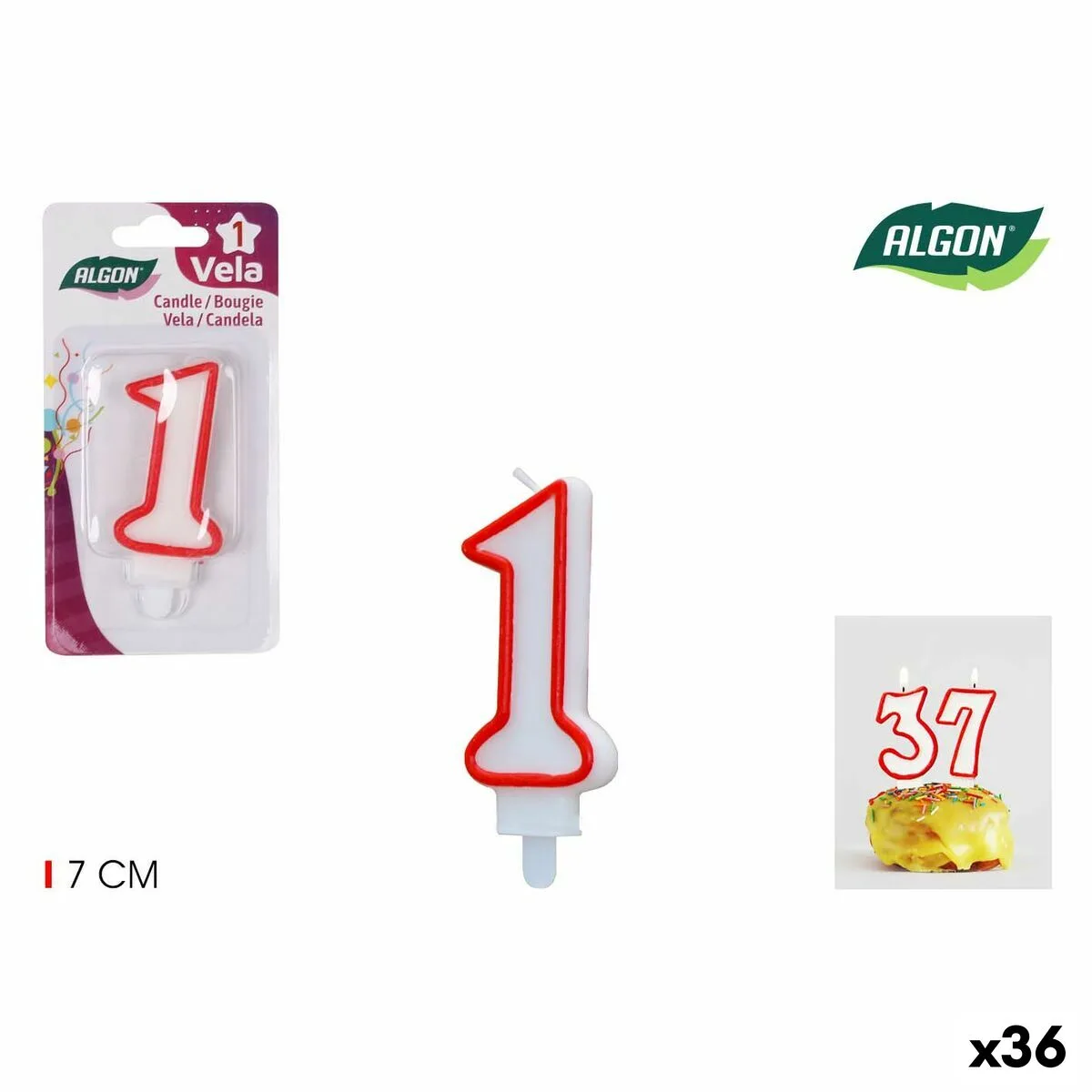 Ensemble de bougies algon rouge 36 unites s222927850. Diaytar : Le e-commerce qui respecte votre budget
